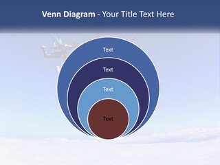 A Group Of People Flying Through The Air On Parachutes PowerPoint Template