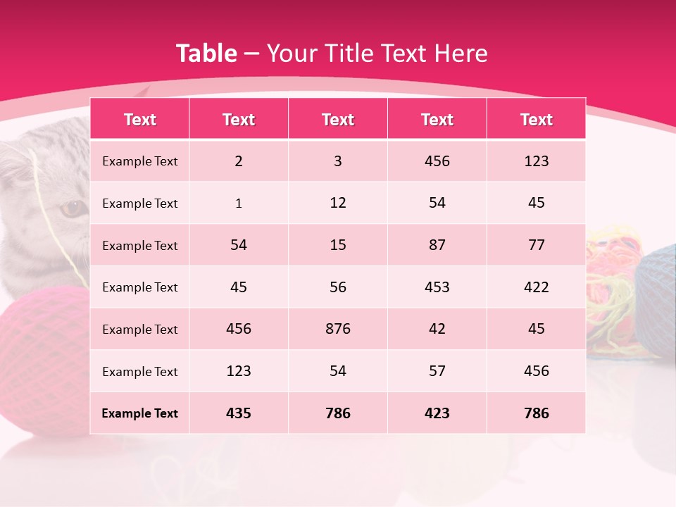 A Cat Laying On Top Of A Pile Of Balls Of Yarn PowerPoint Template