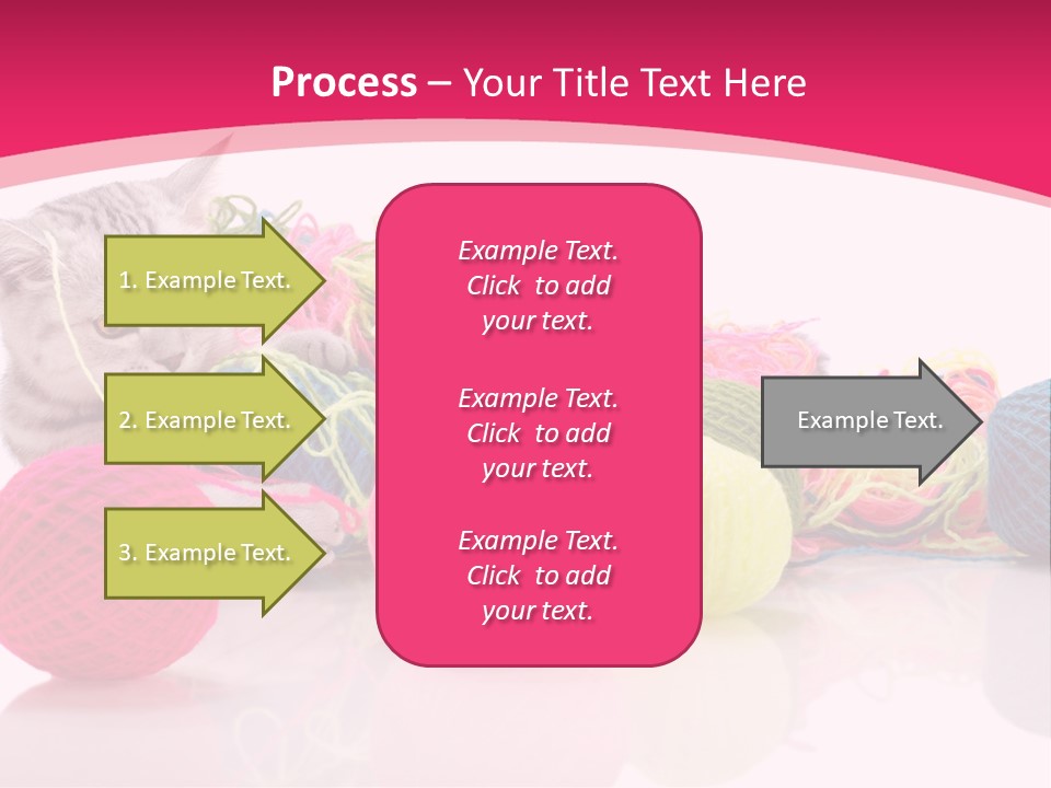 A Cat Laying On Top Of A Pile Of Balls Of Yarn PowerPoint Template