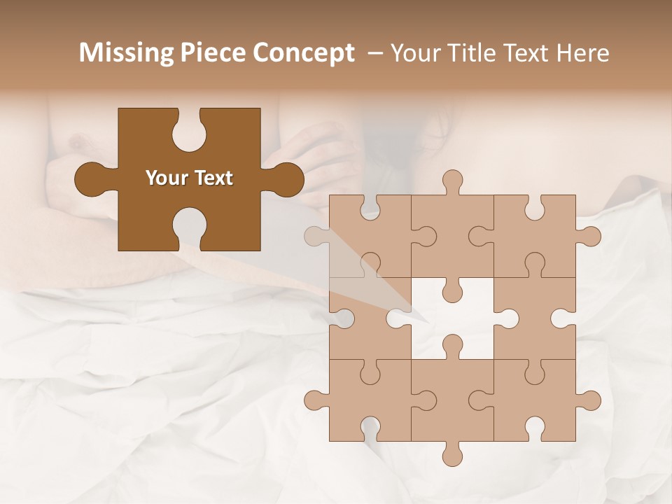 A Man And Woman Laying In Bed With Their Arms Crossed PowerPoint Template