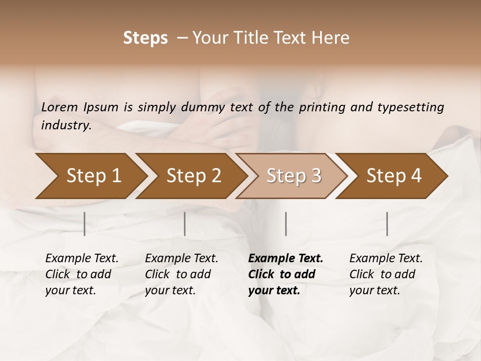 A Man And Woman Laying In Bed With Their Arms Crossed PowerPoint Template