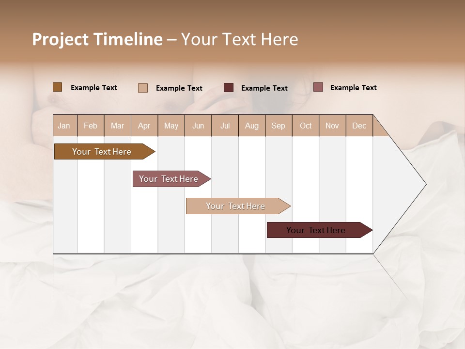 A Man And Woman Laying In Bed With Their Arms Crossed PowerPoint Template