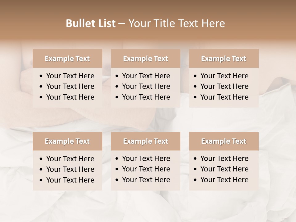 A Man And Woman Laying In Bed With Their Arms Crossed PowerPoint Template
