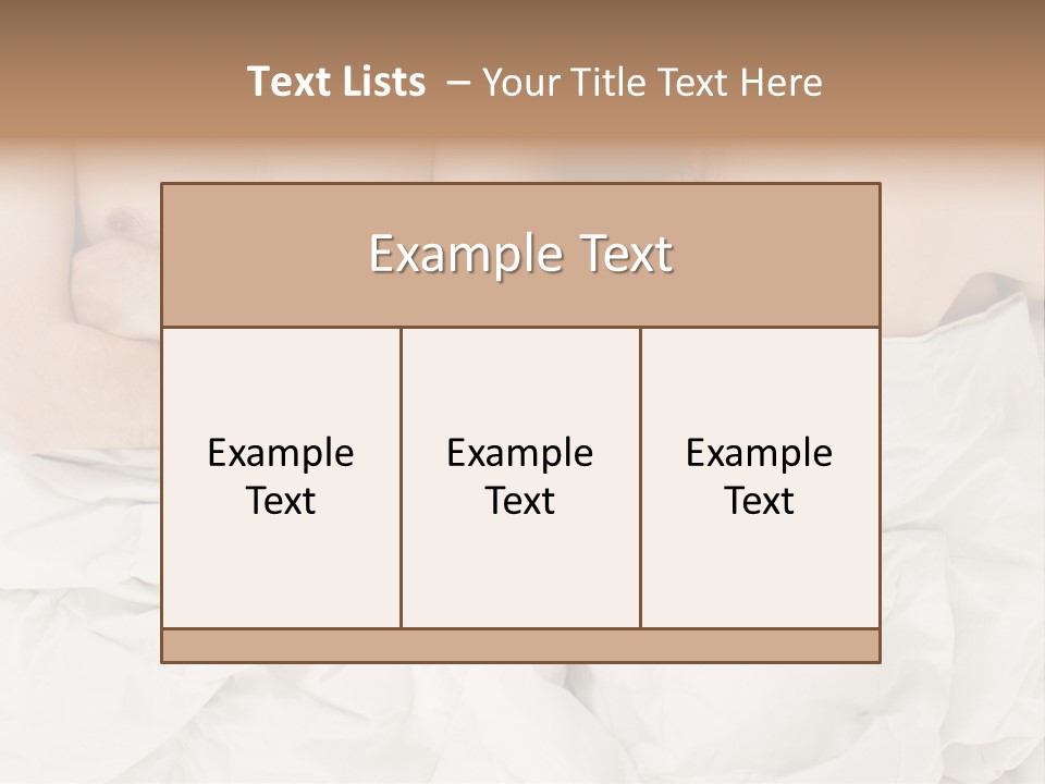 A Man And Woman Laying In Bed With Their Arms Crossed PowerPoint Template