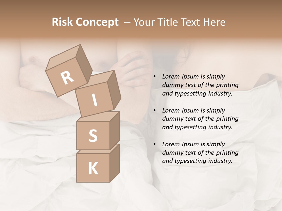 A Man And Woman Laying In Bed With Their Arms Crossed PowerPoint Template