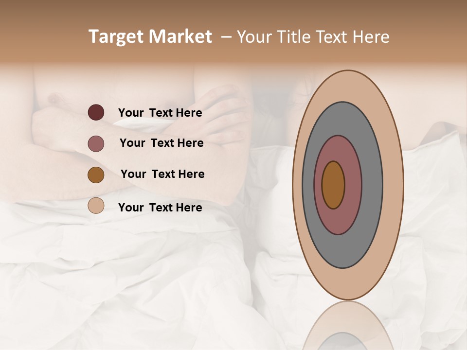 A Man And Woman Laying In Bed With Their Arms Crossed PowerPoint Template