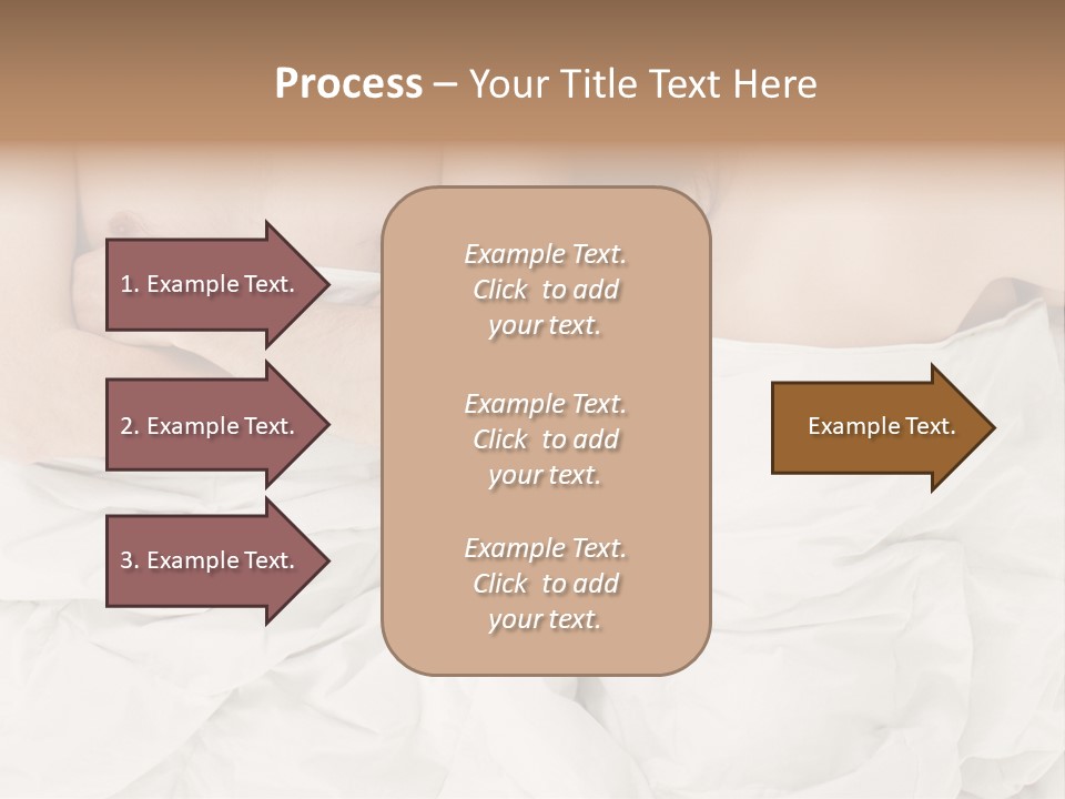 A Man And Woman Laying In Bed With Their Arms Crossed PowerPoint Template