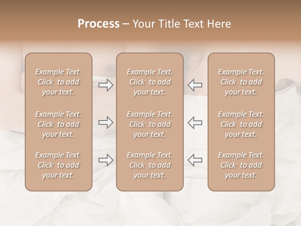A Man And Woman Laying In Bed With Their Arms Crossed PowerPoint Template