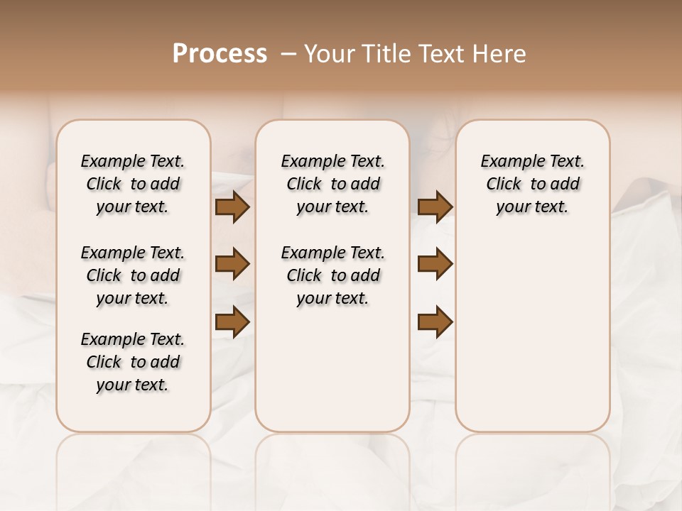 A Man And Woman Laying In Bed With Their Arms Crossed PowerPoint Template