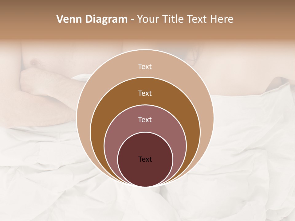 A Man And Woman Laying In Bed With Their Arms Crossed PowerPoint Template