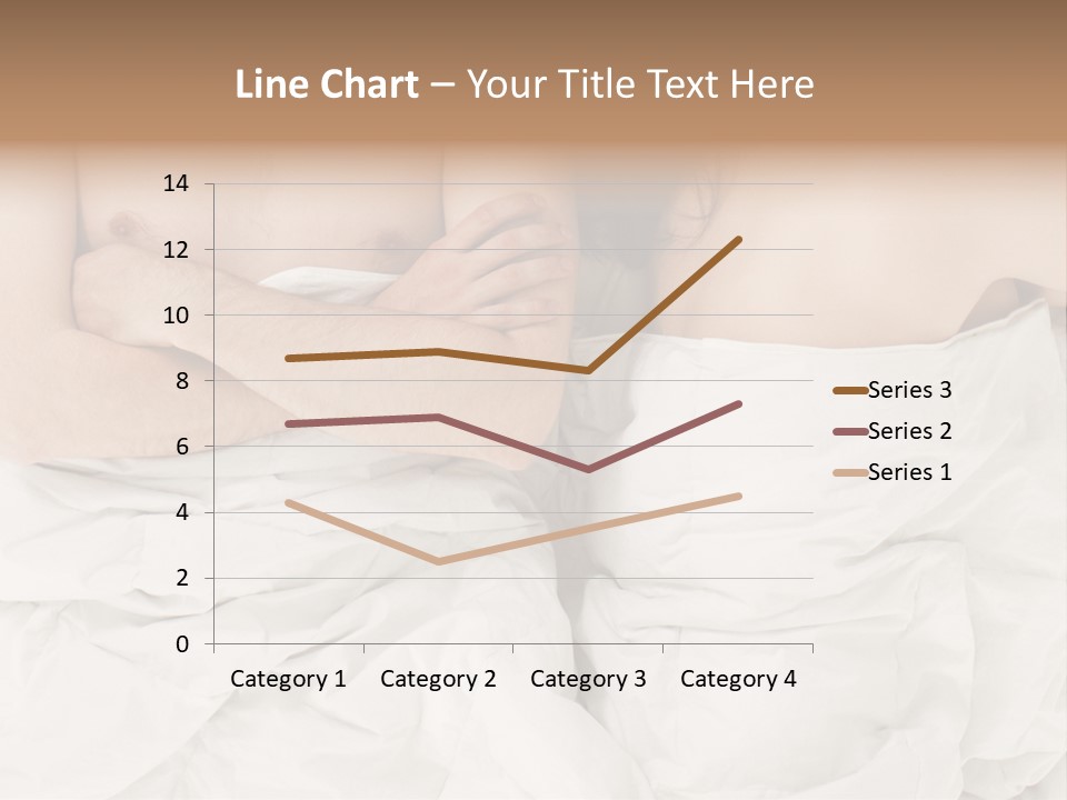A Man And Woman Laying In Bed With Their Arms Crossed PowerPoint Template