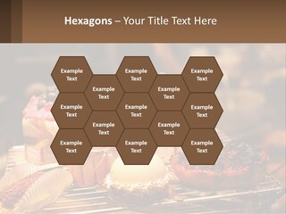 A Table Topped With Cakes And Pastries Covered In Icing PowerPoint Template