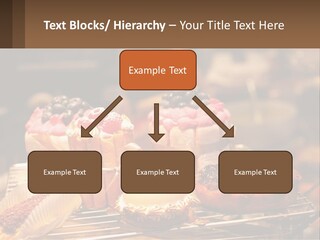 A Table Topped With Cakes And Pastries Covered In Icing PowerPoint Template