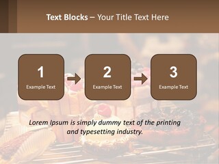 A Table Topped With Cakes And Pastries Covered In Icing PowerPoint Template