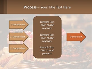 A Table Topped With Cakes And Pastries Covered In Icing PowerPoint Template