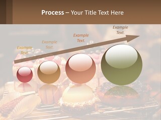 A Table Topped With Cakes And Pastries Covered In Icing PowerPoint Template