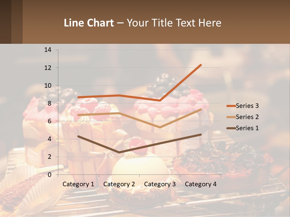 A Table Topped With Cakes And Pastries Covered In Icing PowerPoint Template