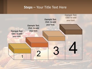 A Table Topped With Cakes And Pastries Covered In Icing PowerPoint Template
