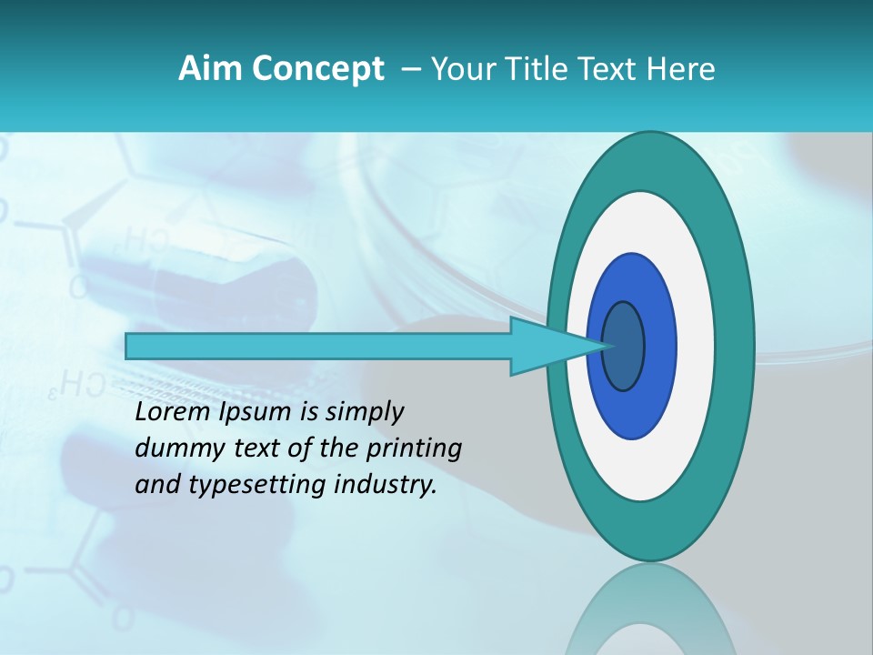 A Magnifying Glass On Top Of A Piece Of Paper PowerPoint Template