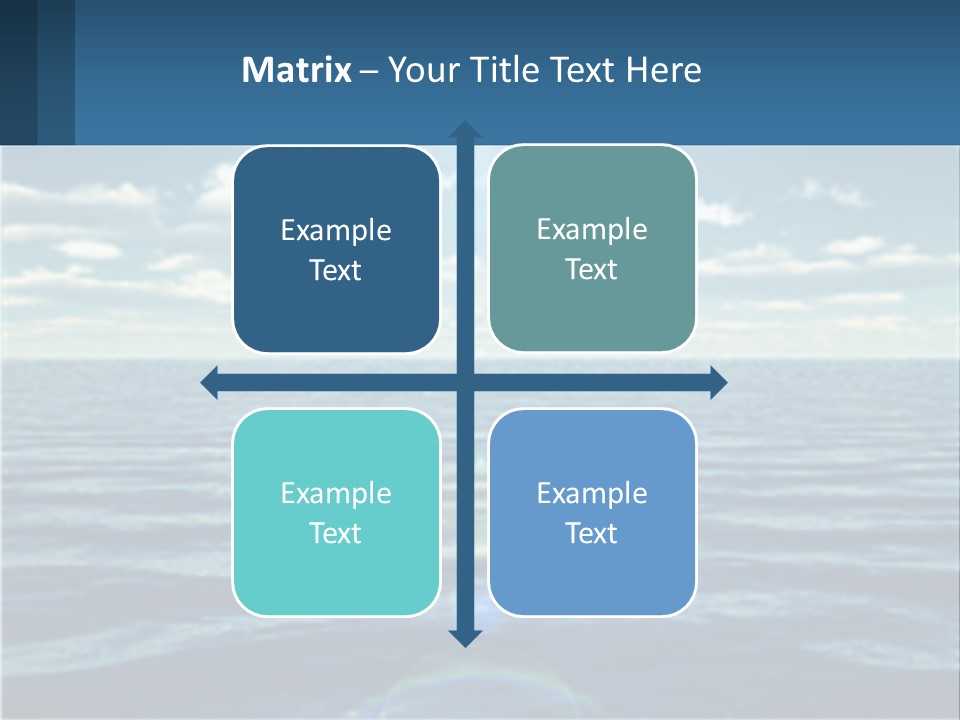 The Sun Is Shining Over The Ocean Powerpoint Template PowerPoint Template