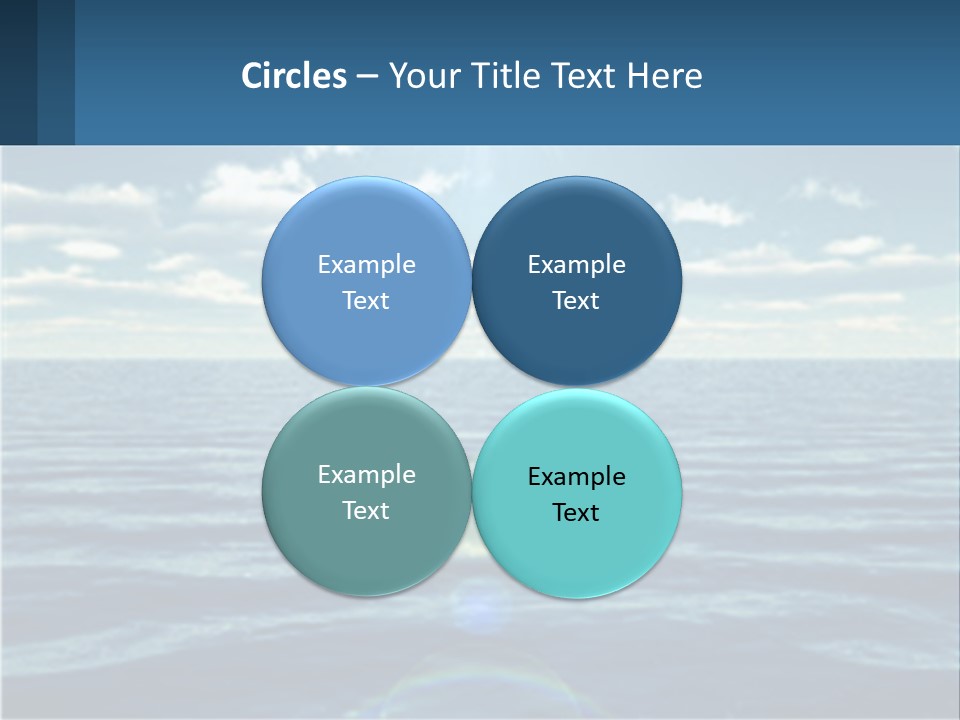 The Sun Is Shining Over The Ocean Powerpoint Template PowerPoint Template