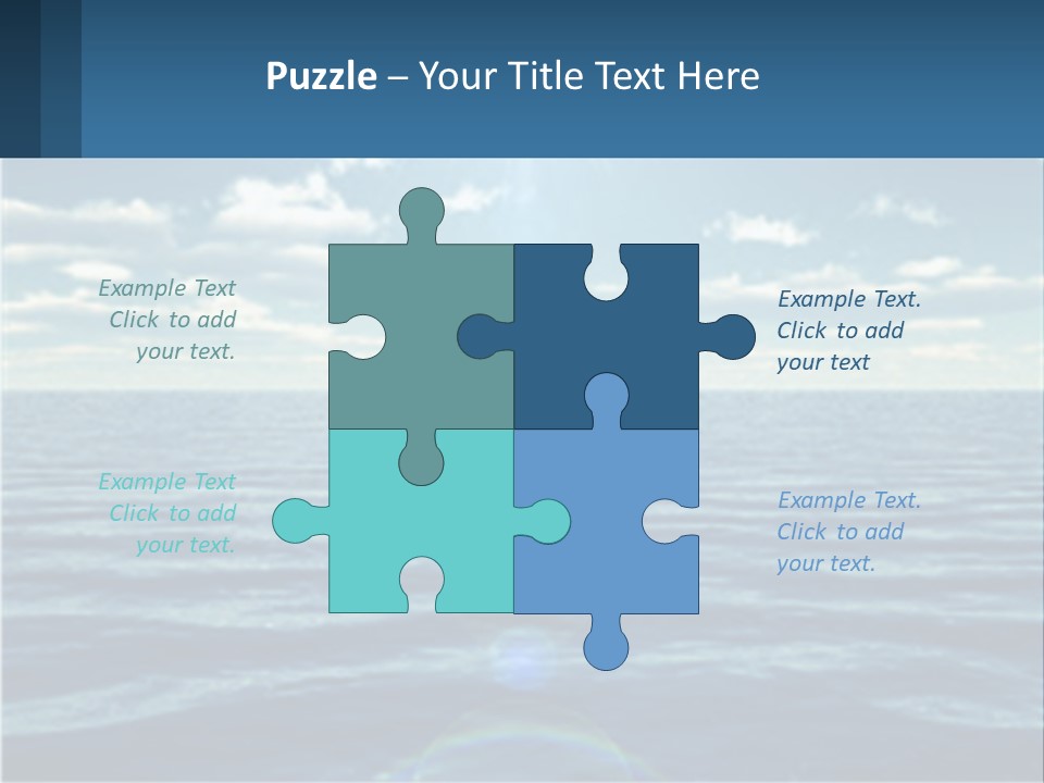 The Sun Is Shining Over The Ocean Powerpoint Template PowerPoint Template