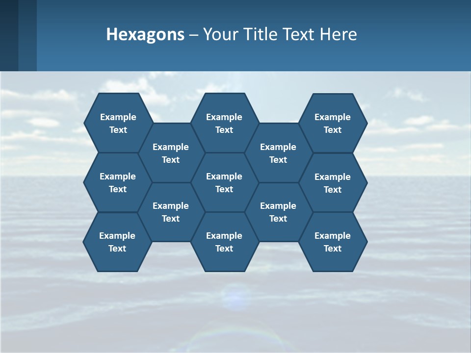 The Sun Is Shining Over The Ocean Powerpoint Template PowerPoint Template