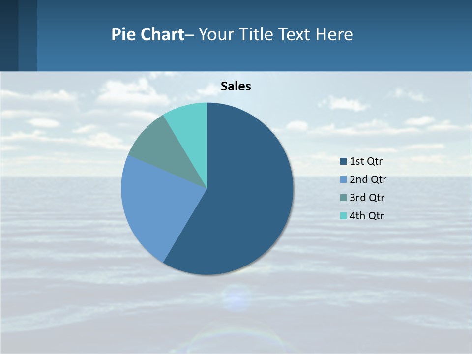 The Sun Is Shining Over The Ocean Powerpoint Template PowerPoint Template