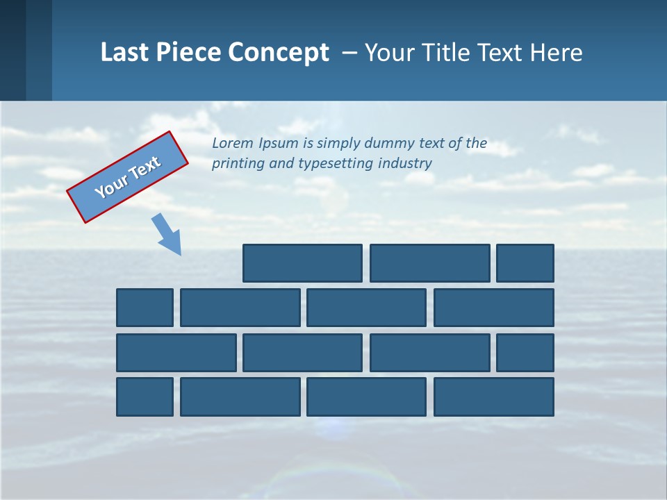 The Sun Is Shining Over The Ocean Powerpoint Template PowerPoint Template