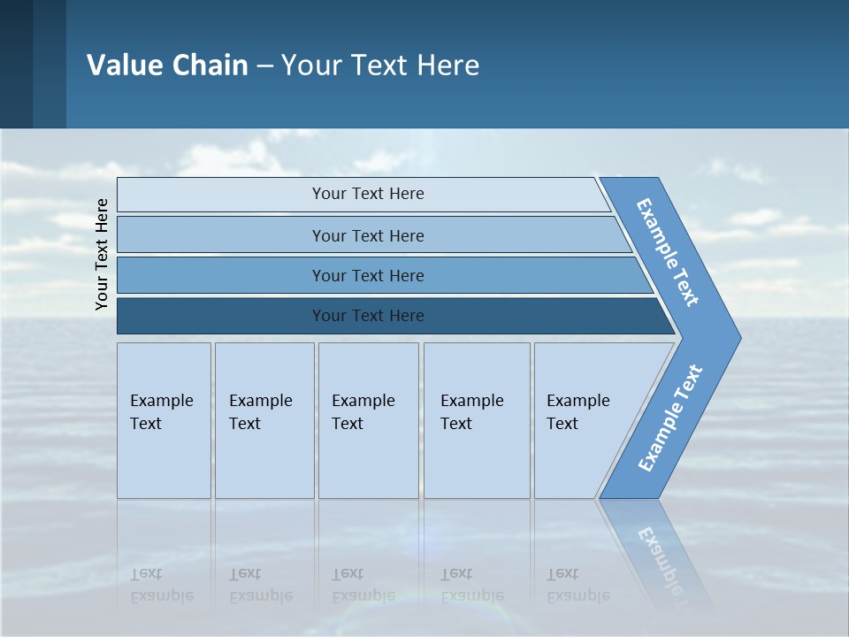The Sun Is Shining Over The Ocean Powerpoint Template PowerPoint Template