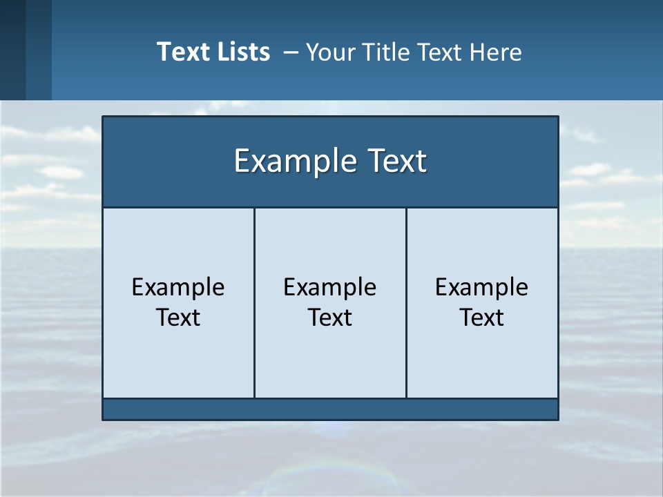 The Sun Is Shining Over The Ocean Powerpoint Template PowerPoint Template