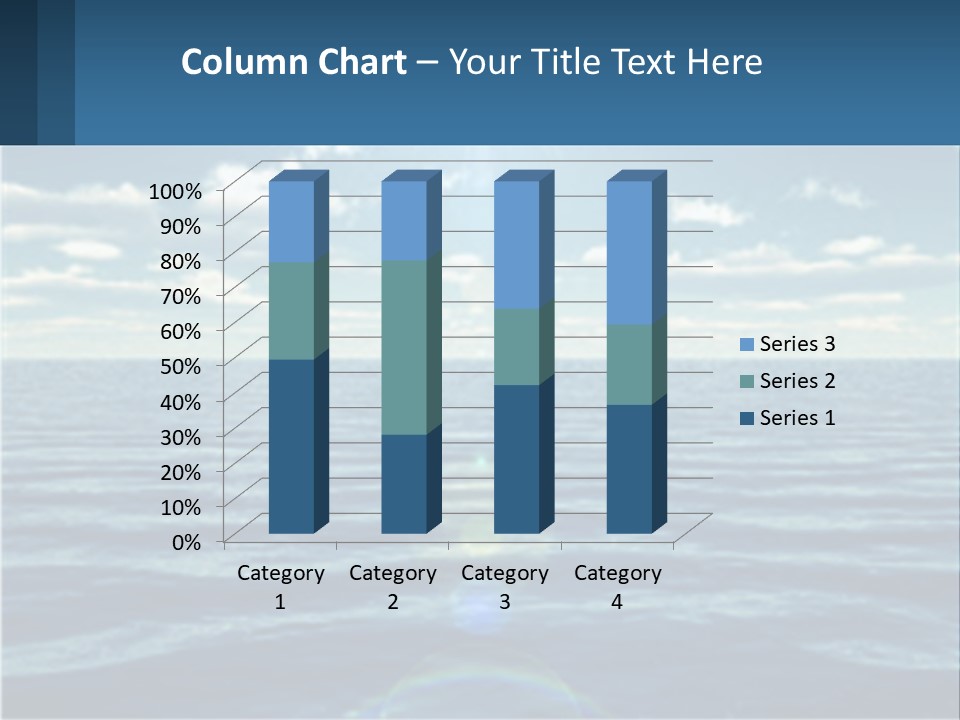 The Sun Is Shining Over The Ocean Powerpoint Template PowerPoint Template