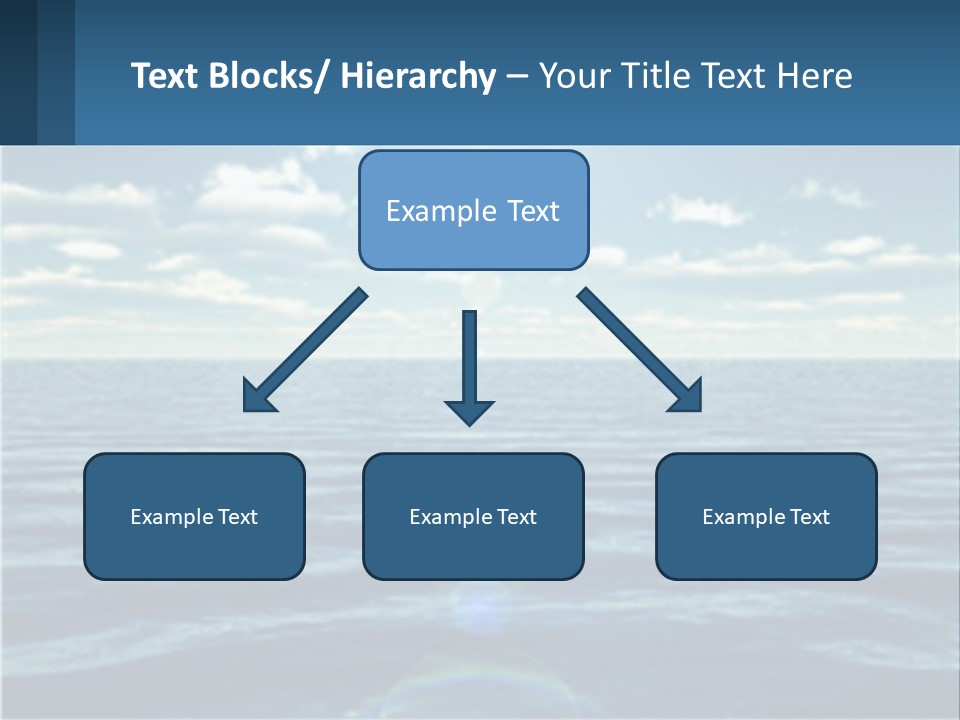 The Sun Is Shining Over The Ocean Powerpoint Template PowerPoint Template