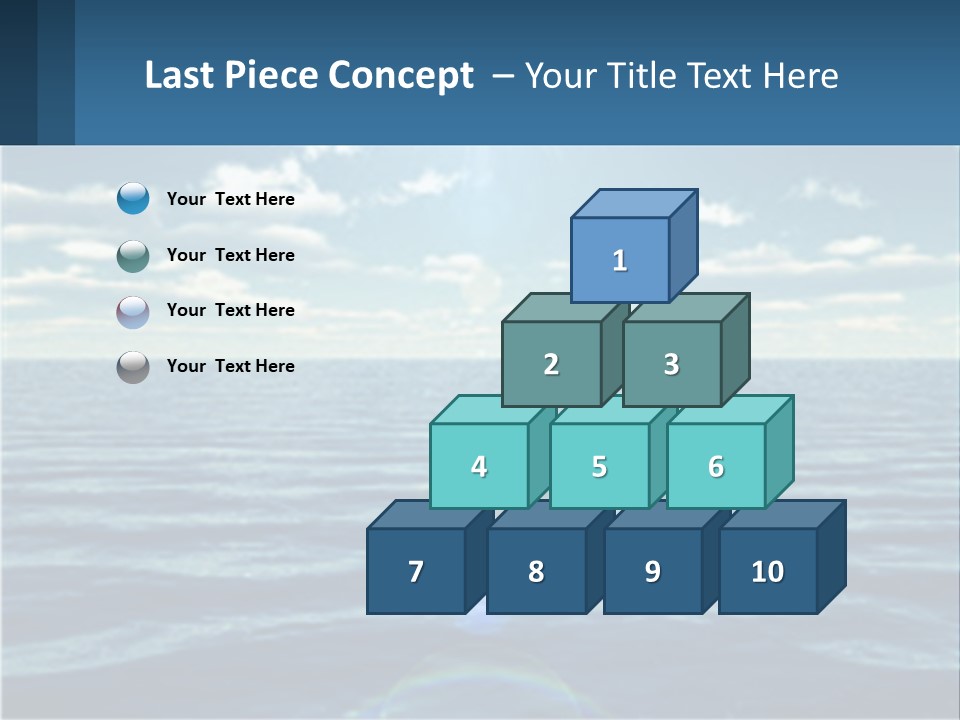 The Sun Is Shining Over The Ocean Powerpoint Template PowerPoint Template