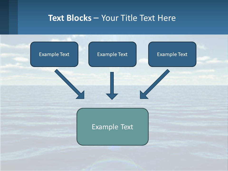 The Sun Is Shining Over The Ocean Powerpoint Template PowerPoint Template