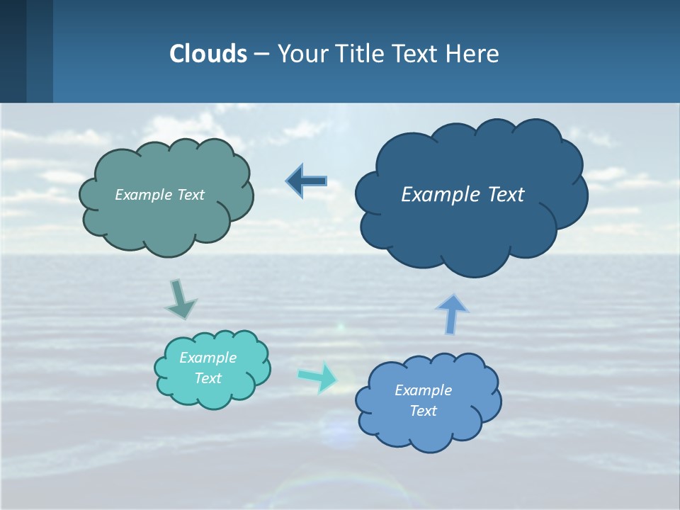 The Sun Is Shining Over The Ocean Powerpoint Template PowerPoint Template