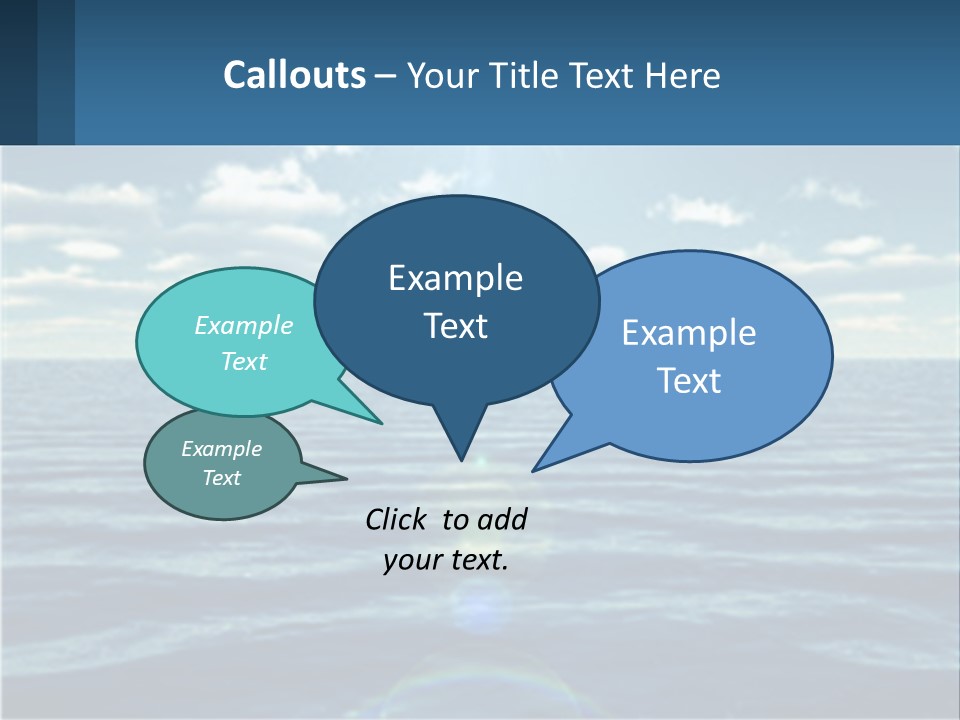 The Sun Is Shining Over The Ocean Powerpoint Template PowerPoint Template