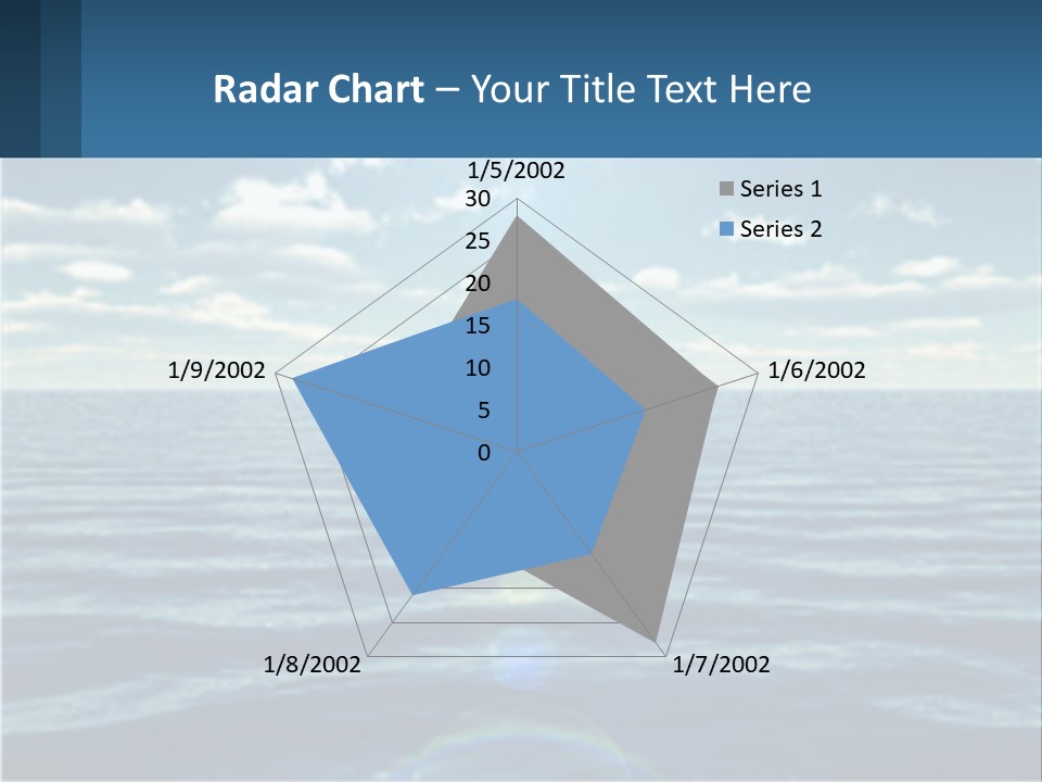 The Sun Is Shining Over The Ocean Powerpoint Template PowerPoint Template