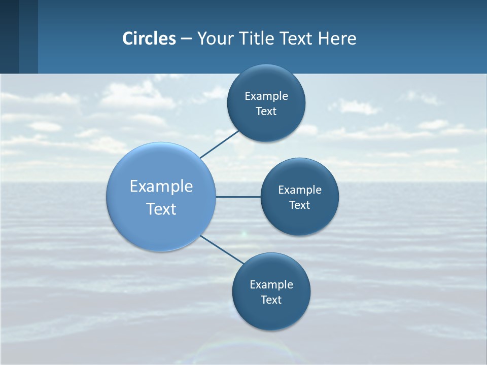 The Sun Is Shining Over The Ocean Powerpoint Template PowerPoint Template