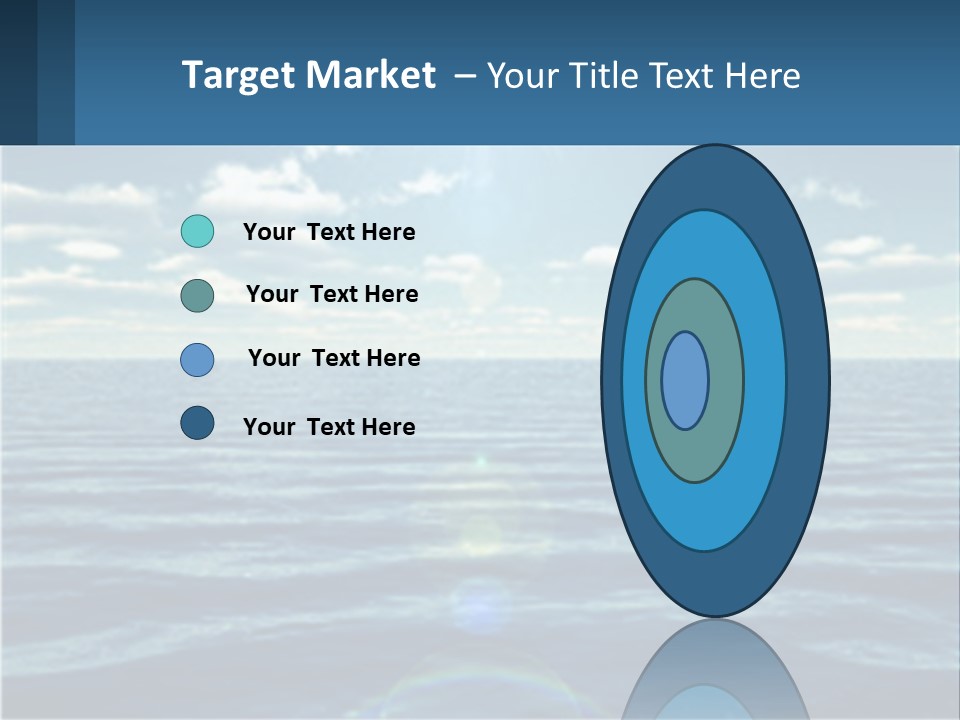 The Sun Is Shining Over The Ocean Powerpoint Template PowerPoint Template