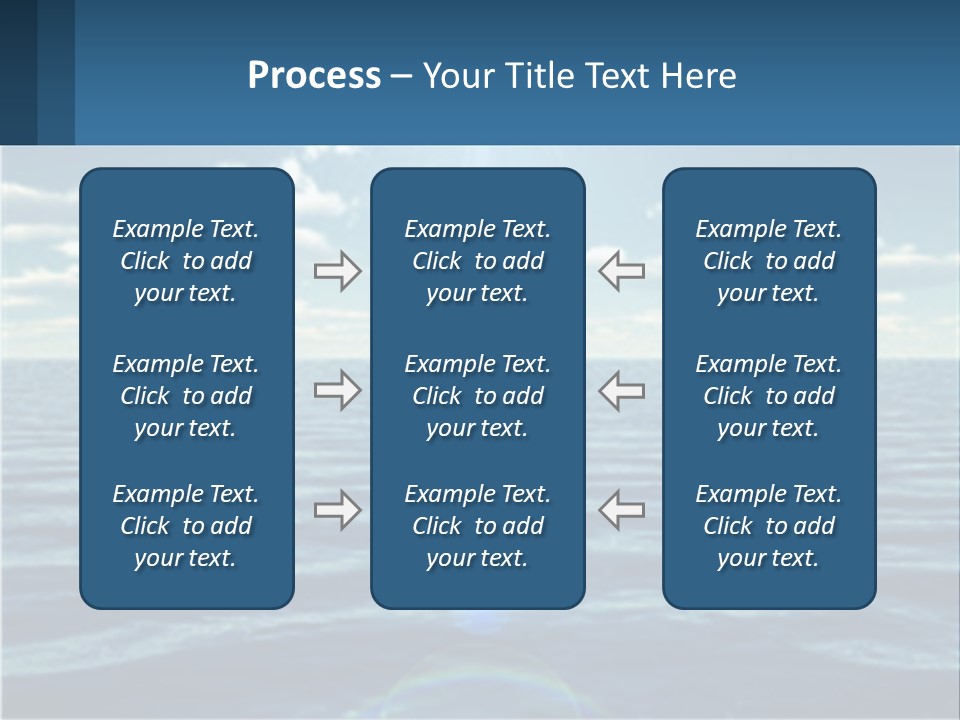 The Sun Is Shining Over The Ocean Powerpoint Template PowerPoint Template