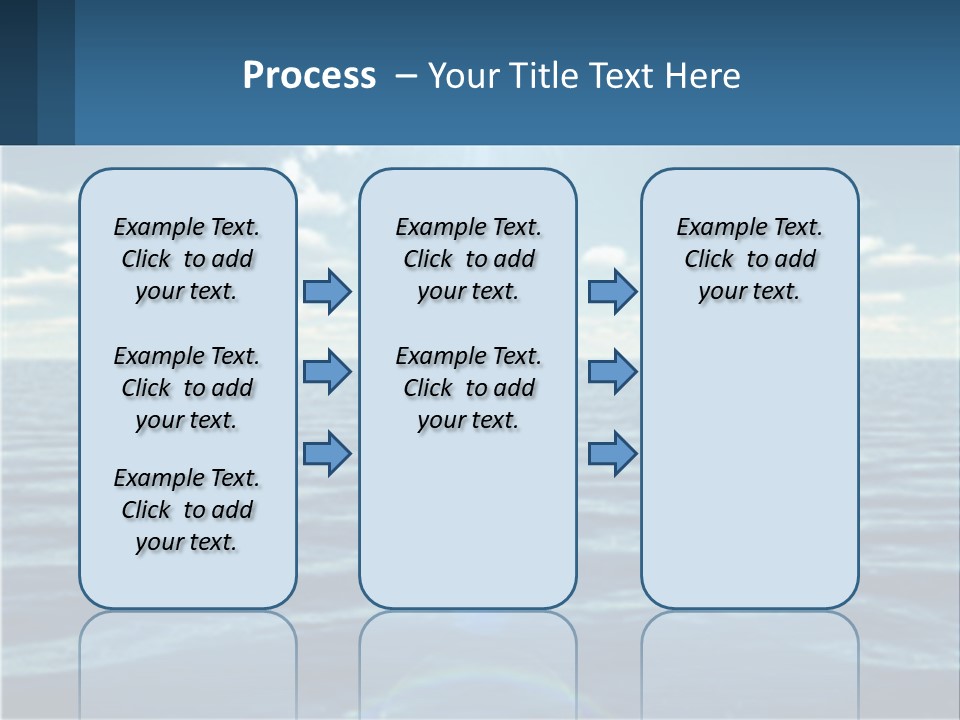 The Sun Is Shining Over The Ocean Powerpoint Template PowerPoint Template