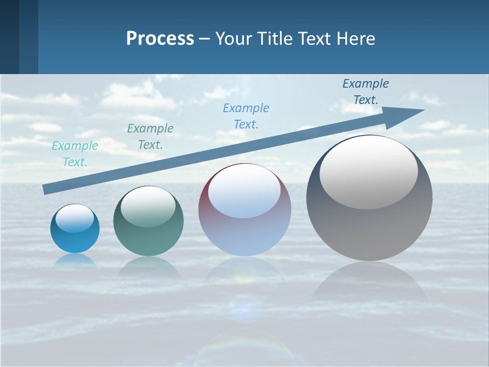 The Sun Is Shining Over The Ocean Powerpoint Template PowerPoint Template