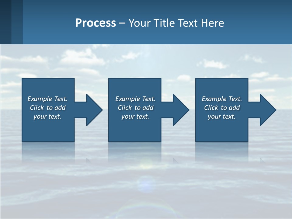 The Sun Is Shining Over The Ocean Powerpoint Template PowerPoint Template