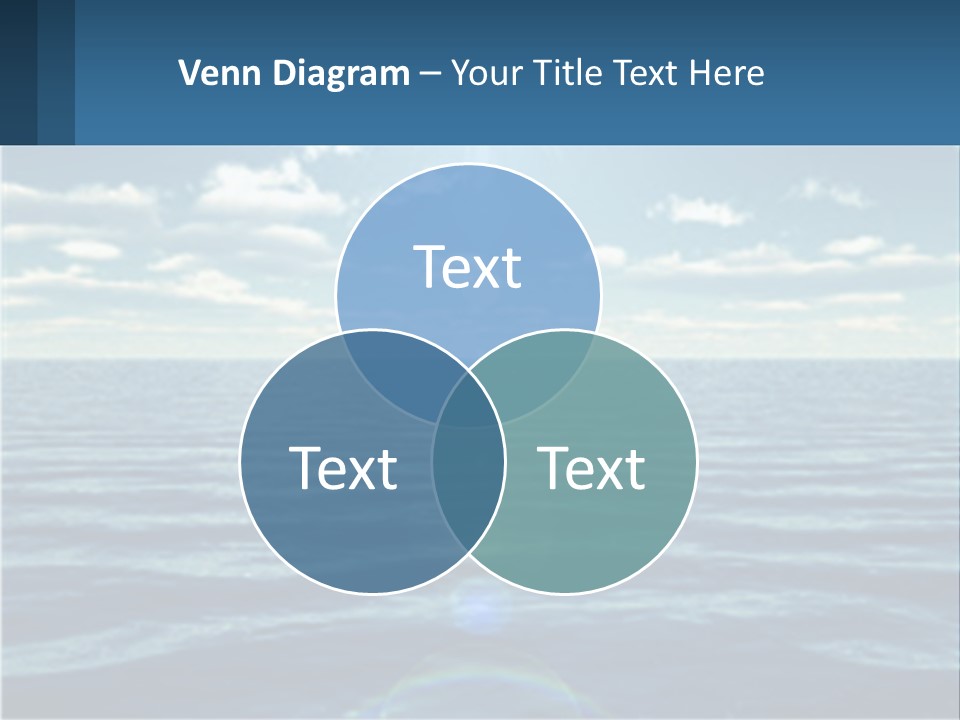 The Sun Is Shining Over The Ocean Powerpoint Template PowerPoint Template