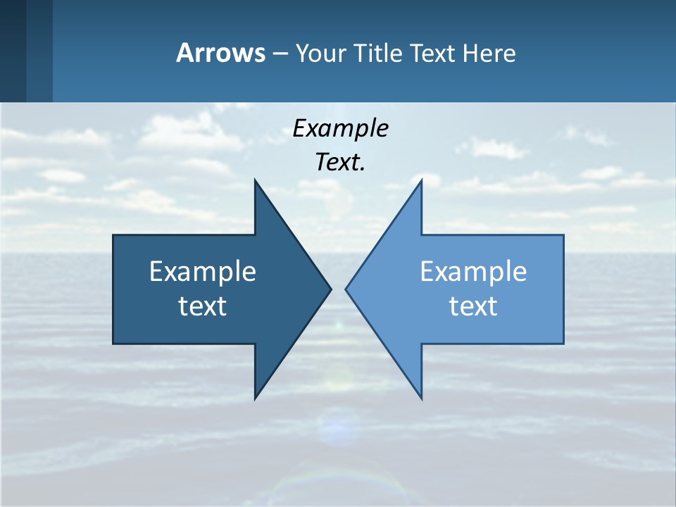 The Sun Is Shining Over The Ocean Powerpoint Template PowerPoint Template