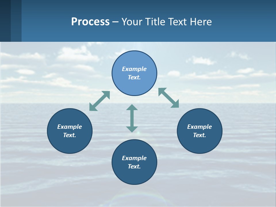 The Sun Is Shining Over The Ocean Powerpoint Template PowerPoint Template