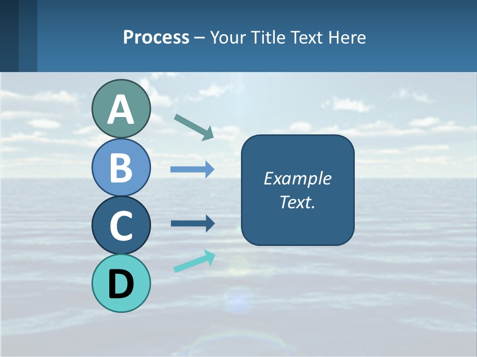 The Sun Is Shining Over The Ocean Powerpoint Template PowerPoint Template