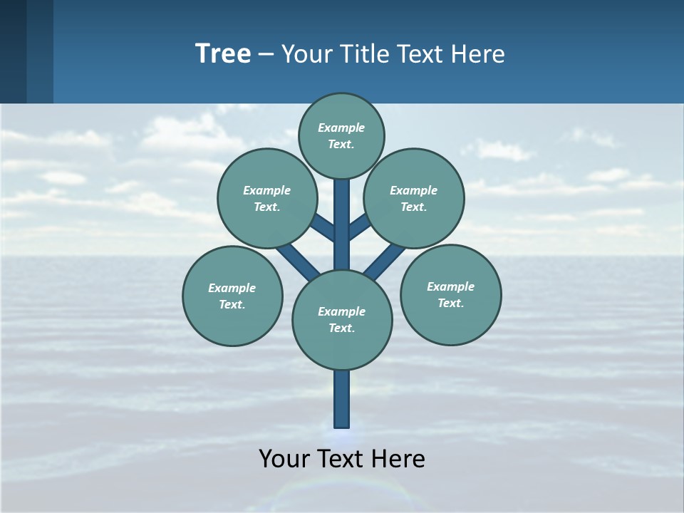 The Sun Is Shining Over The Ocean Powerpoint Template PowerPoint Template