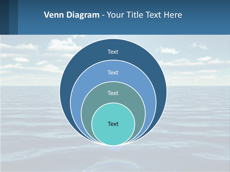 The Sun Is Shining Over The Ocean Powerpoint Template PowerPoint Template